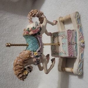Vintage Musical Carousel Rocking Horse
